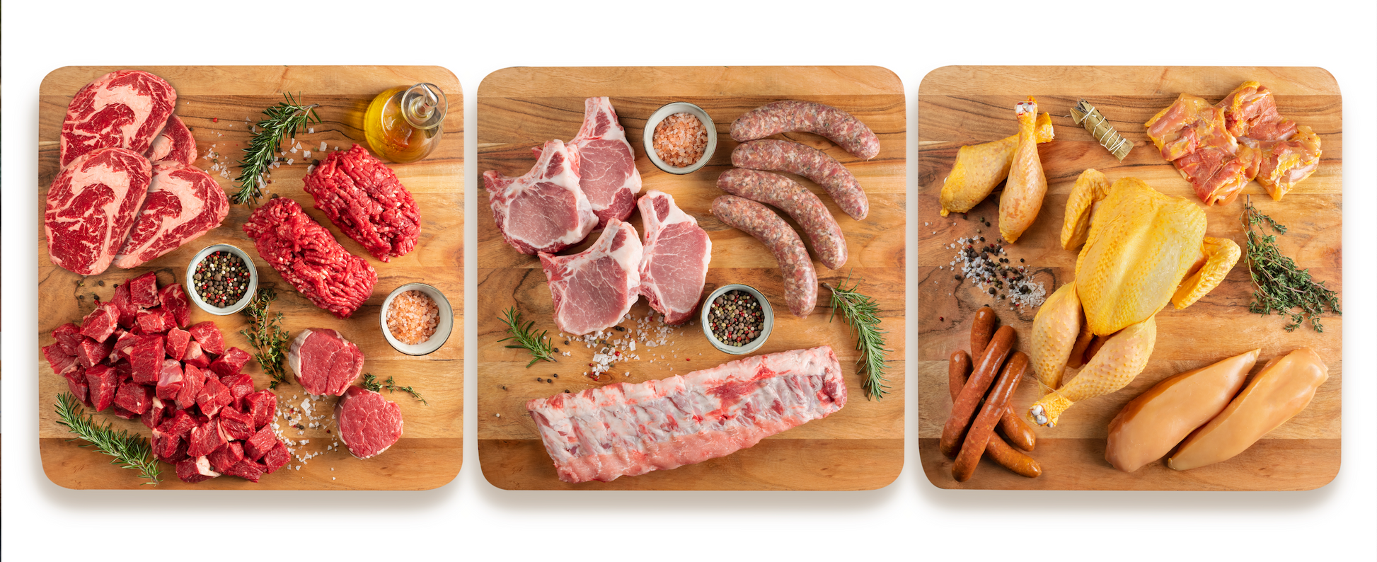 Beef, Chicken & Pork Origin Box